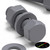 50x Grey PVC Hex Head Plastic Screws & Bolts M6 x 20mm, Nuts & Washers