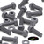 50x Grey PVC, Hex Head, M6 x 20 mm, Plastic Bolts, Nuts & Washers, UPVC