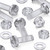 20x Clear Acrylic Pan Head Screws, Nuts & Washers M6 x 20 mm