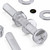 60x Clear Acrylic Pan Head Screws, Nuts & Washers M5x40mm