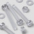 60x Clear Acrylic Pan Head Screws, Nuts & Washers M5x40mm