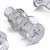 50x Clear Acrylic Countersunk Screws & Bolts M5 x 20mm, Nuts & Washers