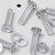 50x Clear Acrylic Countersunk Screws & Bolts M5 x 20mm, Nuts & Washers