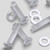 50x Clear Acrylic Countersunk Screws & Bolts M5 x 20mm, Nuts & Washers