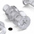 50x Clear Acrylic Countersunk Screws & Bolts M5 x 20mm, Nuts & Washers