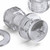 20x Clear Acrylic Pan Head Cross Screws & Bolts M12 x 40 mm, Nuts & Washers