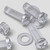 20x Clear Acrylic Pan Head Cross Screws & Bolts M12 x 40mm, Nuts & Washers