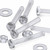 50x Clear Acrylic Pan Head Screws, Nuts & Washers M2 x 16 mm