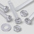 50x Clear Acrylic Pan Head Screws, Nuts & Washers M2x16mm