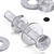 50x Clear Acrylic Pan Head Screws, Nuts & Washers M2 x 16 mm