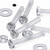 50x Clear Acrylic Pan Head Screws, Nuts & Washers M2 x 16 mm