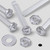 50x Clear Acrylic Pan Head Screws, Nuts & Washers M2 x 16 mm