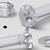 50x Clear Acrylic Countersunk Screws & Bolts M4 x 20 mm, Nuts & Washers