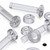 50x Clear Acrylic, Countersunk Cross Head, M4 x 20mm, Plastic, Bolts, Nuts & Washers - Screws