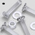 50x Clear Acrylic Countersunk Screws & Bolts M4 x 20 mm, Nuts & Washers