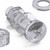 20x Clear Acrylic Pan Head Cross Screws & Bolts M10 x 40mm, Nuts & Washers