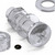 20x Clear Acrylic Pan Head Screws, Nuts & Washers M10x40mm