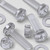 20x Clear Acrylic Pan Head Cross Screws & Bolts M10 x 40mm, Nuts & Washers