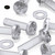 20x Clear Acrylic Pan Head Cross Screws & Bolts M10 x 40mm, Nuts & Washers