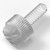 20x Clear Plastic Acrylic Thumbscrews, M3 x 10mm, slotted + knurled