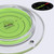 Acrylic Flanged 100mm Diameter Bullseye Spirit Bubble Level, Round, Green