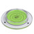 Acrylic Flanged 100mm Diameter Bullseye Spirit Bubble Level, Round, Green