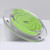 Acrylic Flanged 100mm Diameter Bullseye Spirit Bubble Level, Round, Green