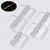 5x Clear Acrylic Piano Hinges 25mm x 32mm, Continuous Plastic Hinges