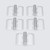 5x Clear Acrylic Piano Hinges 25mm x 32mm, Continuous Plastic Hinges