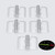 5x Clear Acrylic Piano Hinges 25mm x 32mm, Continuous Plastic Hinges