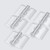5x Clear Acrylic Piano Hinges 25mm x 32mm, Continuous Plastic Hinges