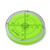 Acrylic 60mm Diameter Bullseye Spirit Bubble Level, Degree Marking, Green