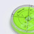 Acrylic 60mm Diameter Bullseye Spirit Bubble Level, Degree Marking, Green