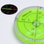 Acrylic 60mm Diameter Bullseye Spirit Bubble Level, Degree Marking, Green