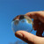 2x 40mm Clear Acrylic Spheres, Solid Polished Balls + Storage Pouch