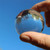 2x 50mm Polished Clear Acrylic Sphere Balls + Storage Pouch