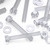 30x Clear, Plastic, Acrylic, Hex Head, M8 x 60mm, Plastic Bolts Nuts & Washers - Screws
