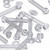 30x Clear Acrylic Hex Head Plastic Screws & Bolts M8 x 60mm, Nuts & Washers