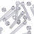 30x Clear, Plastic, Acrylic, Hex Head, M6 x 50mm, Plastic Bolts, Nuts & Washers - Screws