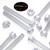 30x Clear Acrylic Hex Head Plastic Screws & Bolts M6 x 50 mm, Nuts & Washers