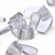 20x Clear, Plastic, Acrylic M8 Butterfly, Wing Nuts