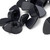 20x Black, Nylon Plastic, M8 Butterfly, Wing Nuts