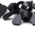 20x Black, Nylon Plastic, M8 Butterfly, Wing Nuts