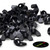 20x Black, Nylon Plastic, M8 Butterfly, Wing Nuts