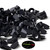 20x Black Nylon Plastic Butterfly Wing Nuts M8, Thumb Nuts