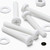 20x White PP Pan Head Plastic Screws & Bolts M3 x 20mm, Nuts & Washers