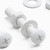 20x White Pan Head, (PP), M3 x 20 mm, Plastic Bolts, Nuts & Washers - Screws
