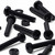 20x Black Pan Head, (PP), M6 x 40mm, Plastic Bolts, Nuts & Washers - Screws