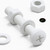 20x White Pan Head, (PP), M6 x 40 mm, Plastic Bolts, Nuts & Washers - Screws