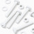 20x White Pan Head, (PP), M6 x 40 mm, Plastic Bolts, Nuts & Washers - Screws